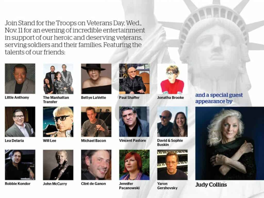 Image of NYC Stand for the Troops fundraiser celebrities